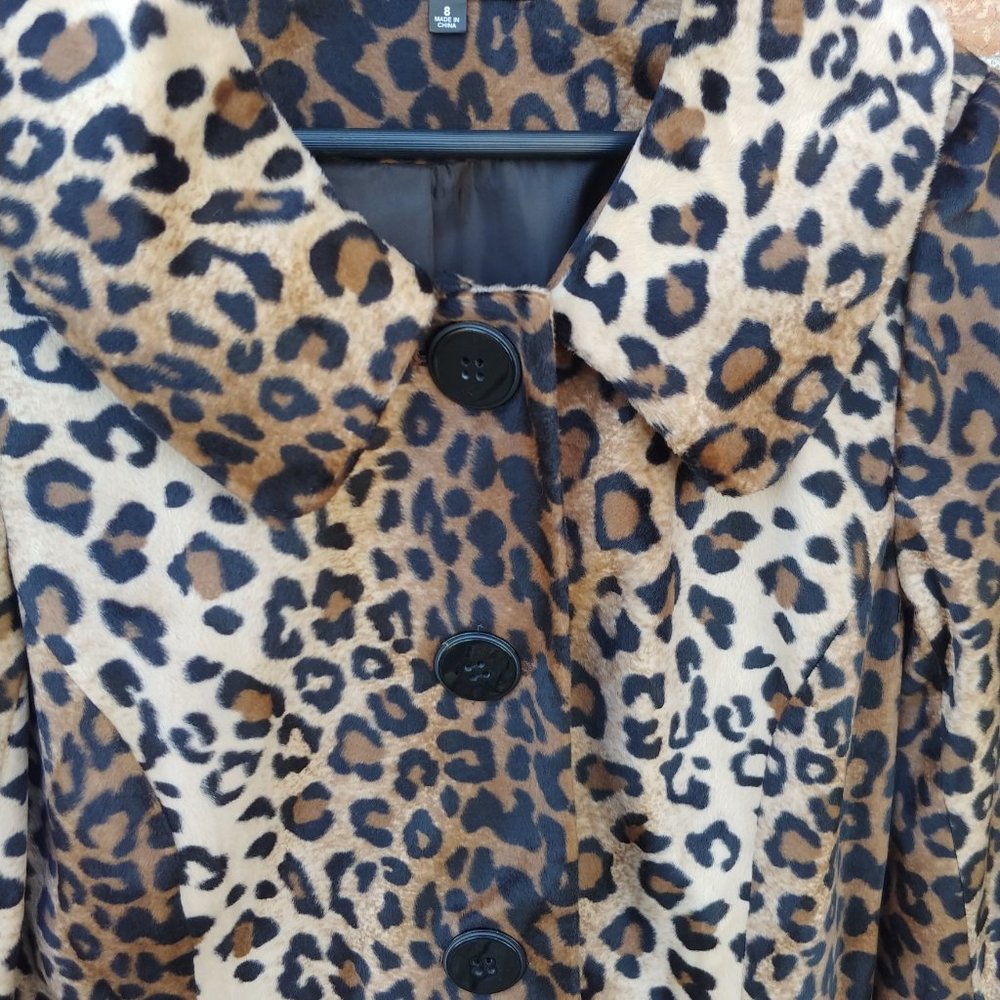 Soft Leopard Print Jacket/Blazer - image 4